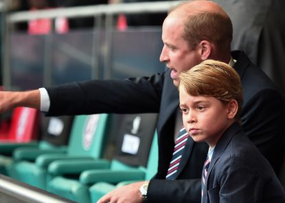 Prince William and Prince George at the Euros 2020