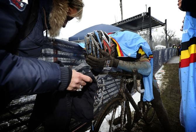 Wietse Bosmans (Belgium) after the finish