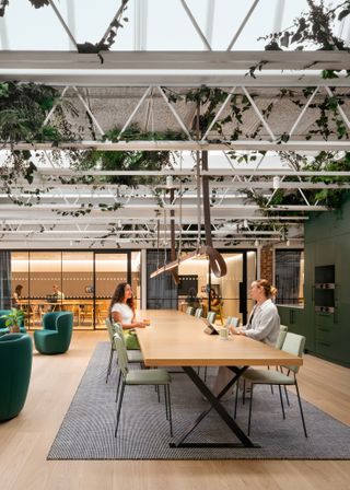 desks and shared spaces in Edelman London office