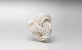 Bamboo and nylon brooch