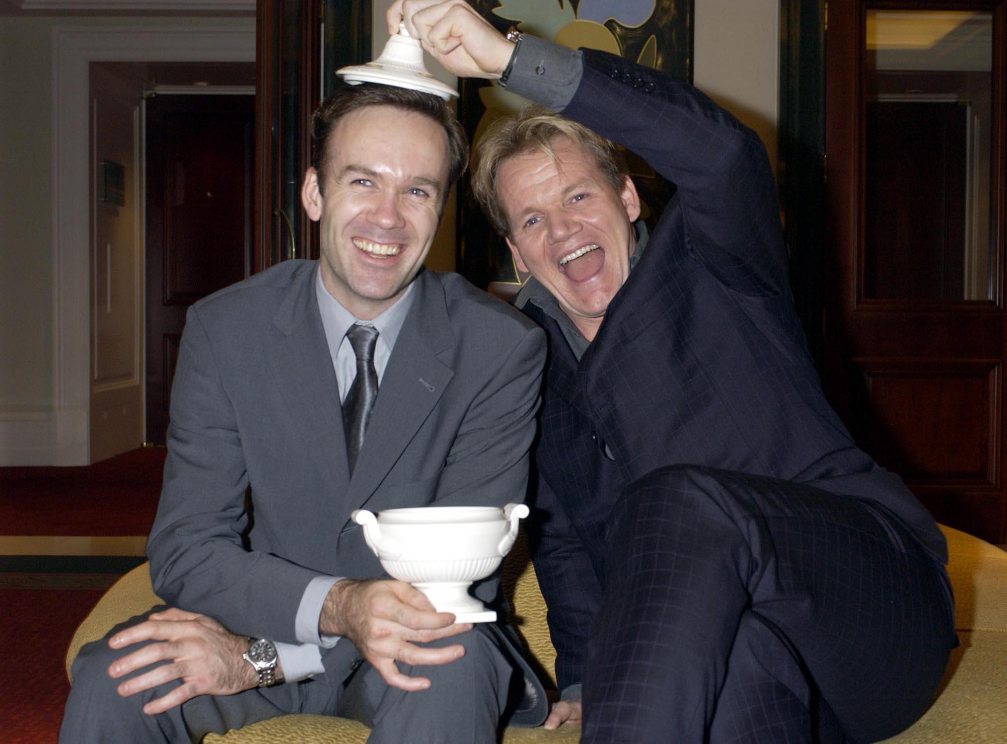 With Gordon Ramsay in 2001.