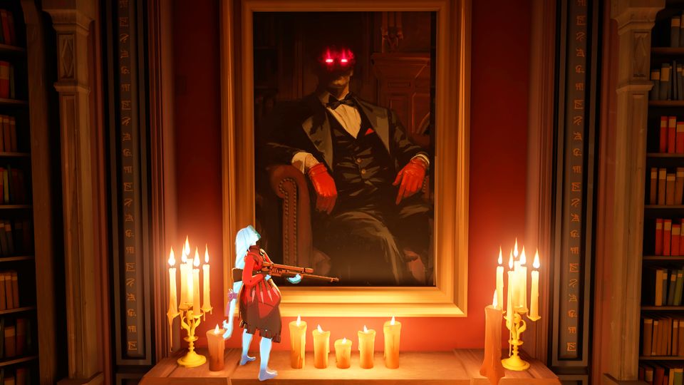 The eyes of Valve's creepy portrait are glowing again