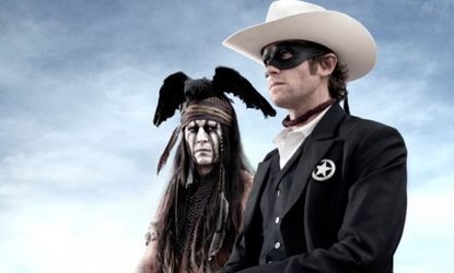 Johnny Depp is Tonto and Armie Hammer is the Lone Ranger