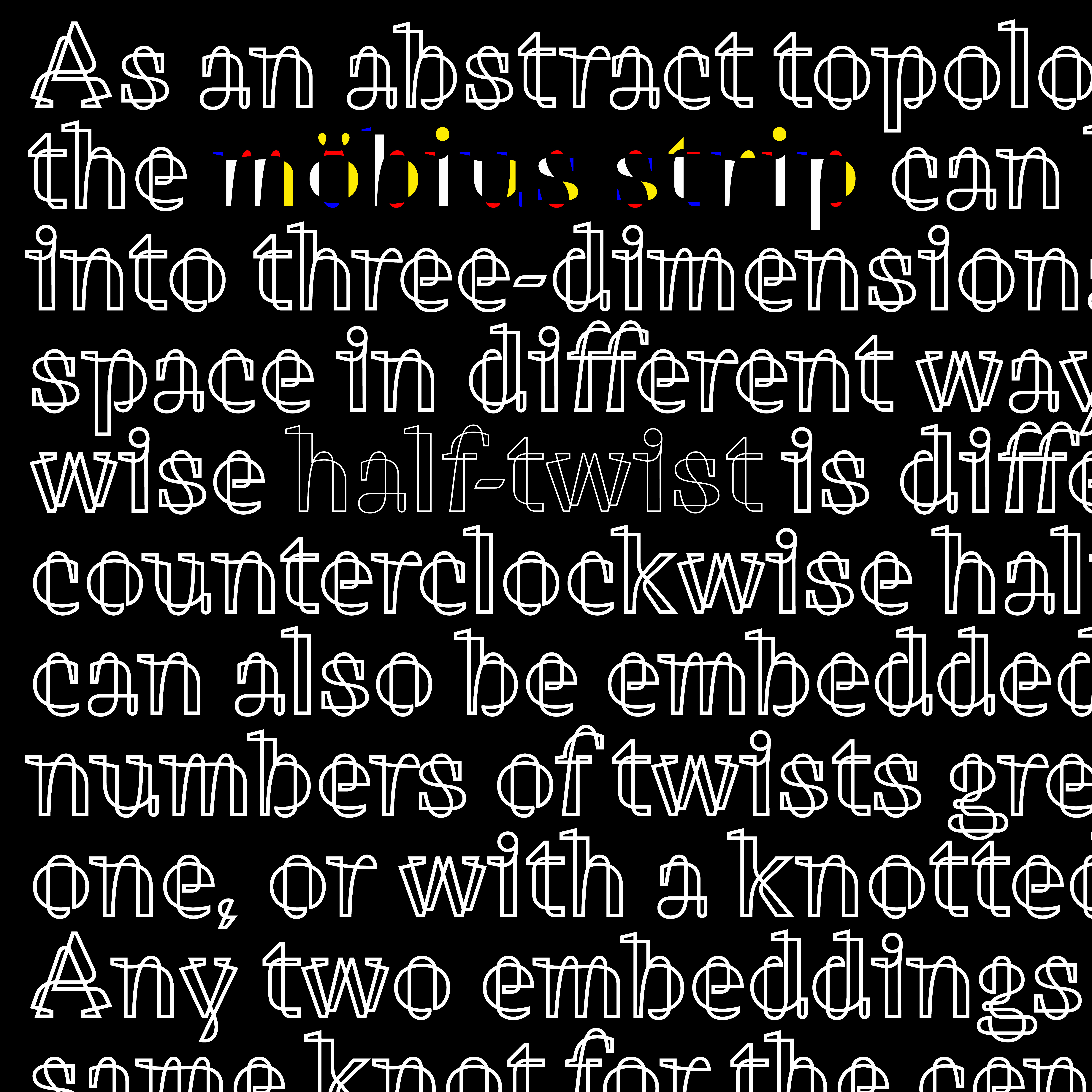 typography created by Josse Pickard