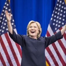 Flag, Flag of the united states, Happy, Public speaking, Facial expression, Government, Gesture, Orator, Speech, Electric blue, 