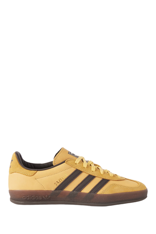 Adidas Gazelle Indoor Leather-Trimmed Nubuck Sneakers