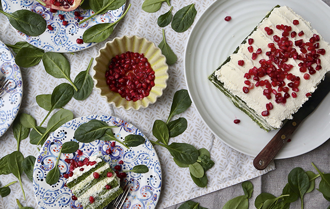 Spinach cake