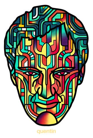 Director geometric portraits