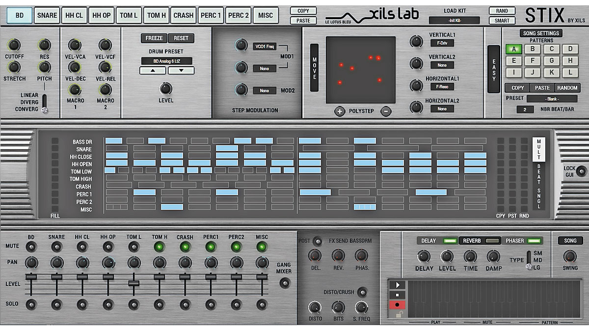 XILS-Lab StiX Virtual x0x Drum Machine