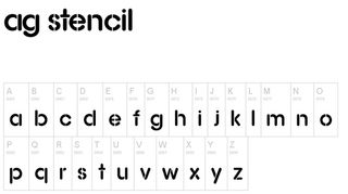 Free stencil fonts