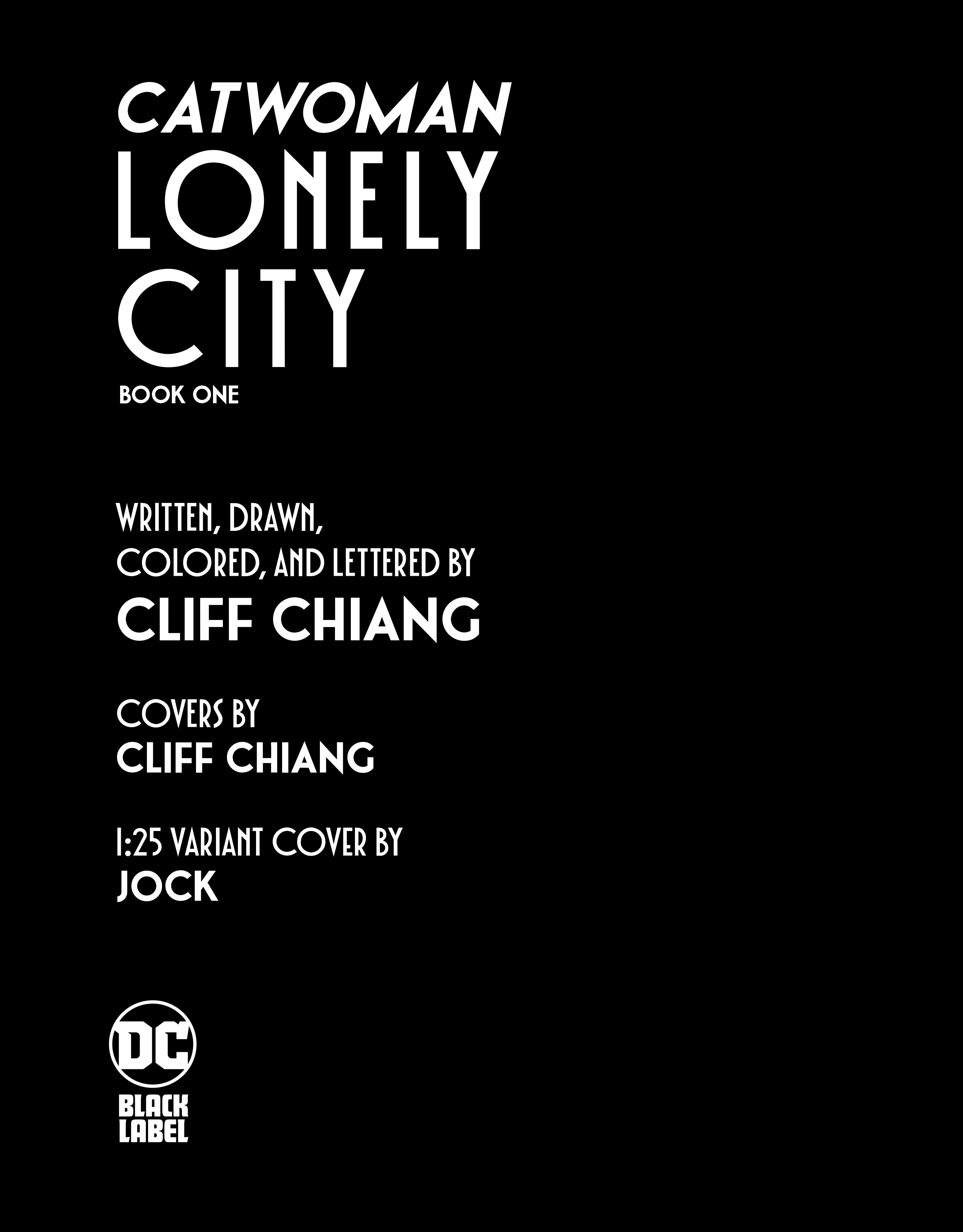 Catwoman: Lonely City #1