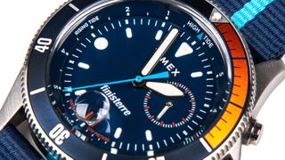 Timex x Finisterre Tide Watch close up