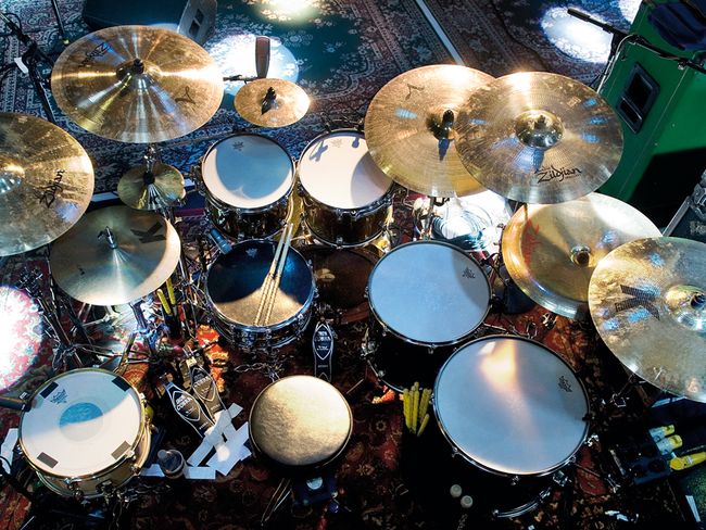 Drum kits of the pros: stars' live and studio drum setups in pictures