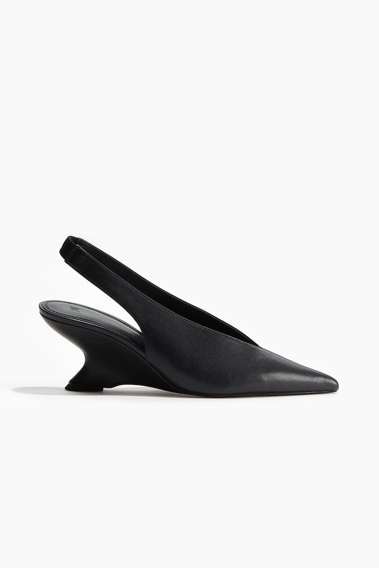 Wedge-Heeled Slingbacks