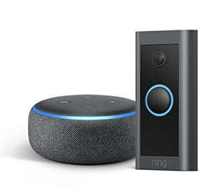 Ring Video Doorbell Wired bundle with Echo Dot