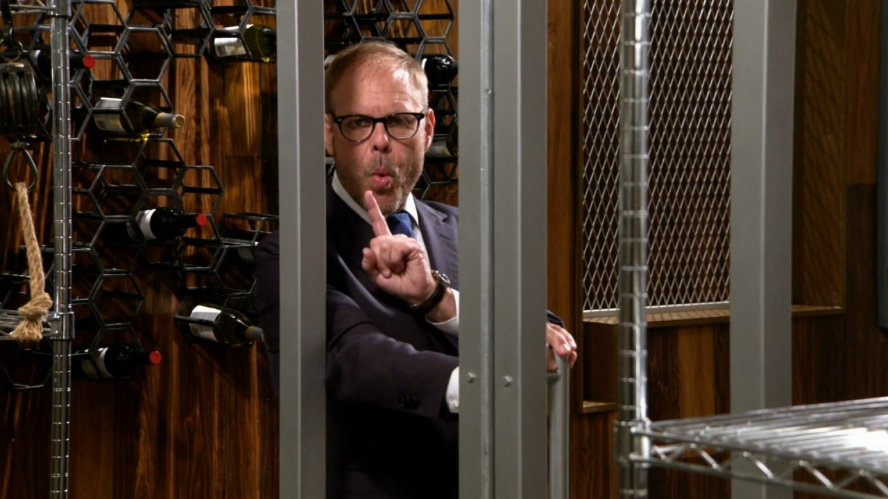 Alton Brown holding up one in Cutthroat Kitchen.