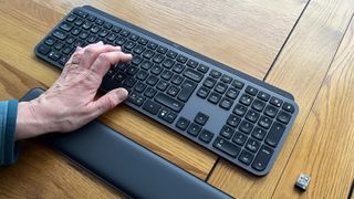 Typing on MX Keys S with MX Palm Rest