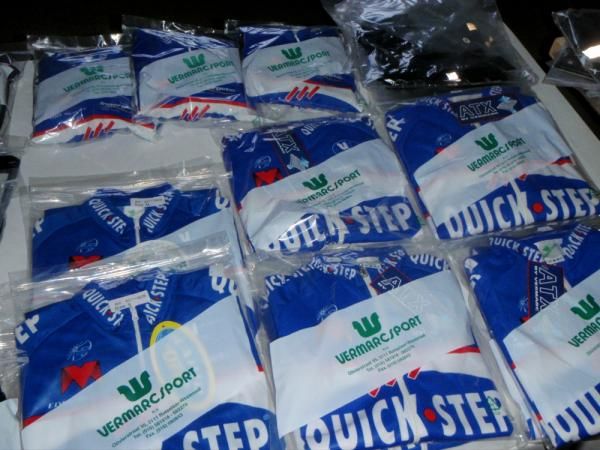 ProTour teams like Quick Step keep close tabs on the thousands of articles of clothing that are used each season.