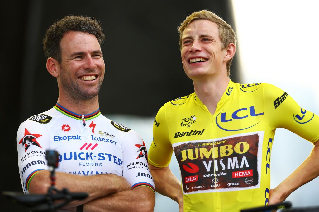 Mark Cavendish and Jonas Vingegaard
