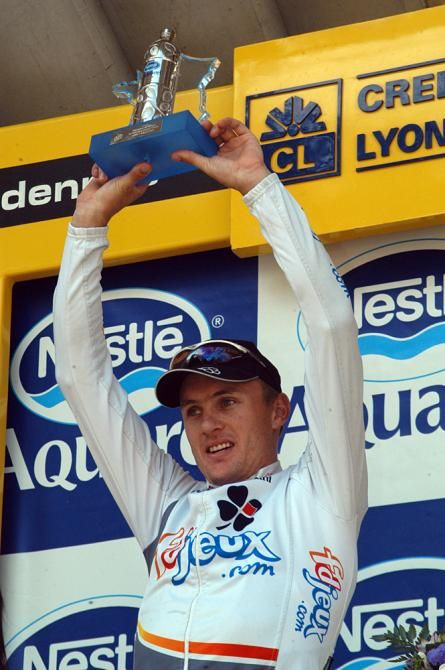 Baden Cooke after his stage 2 win in the 2003 Tour de France