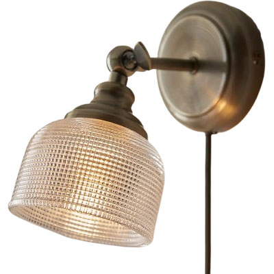 brass plug in wall light