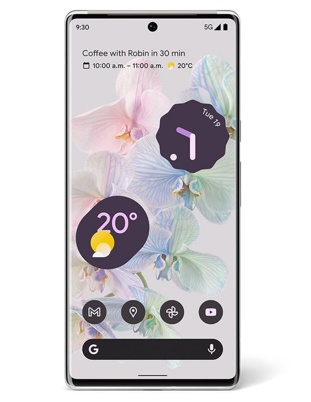 Google Pixel 6 Pro Cloudy White Front