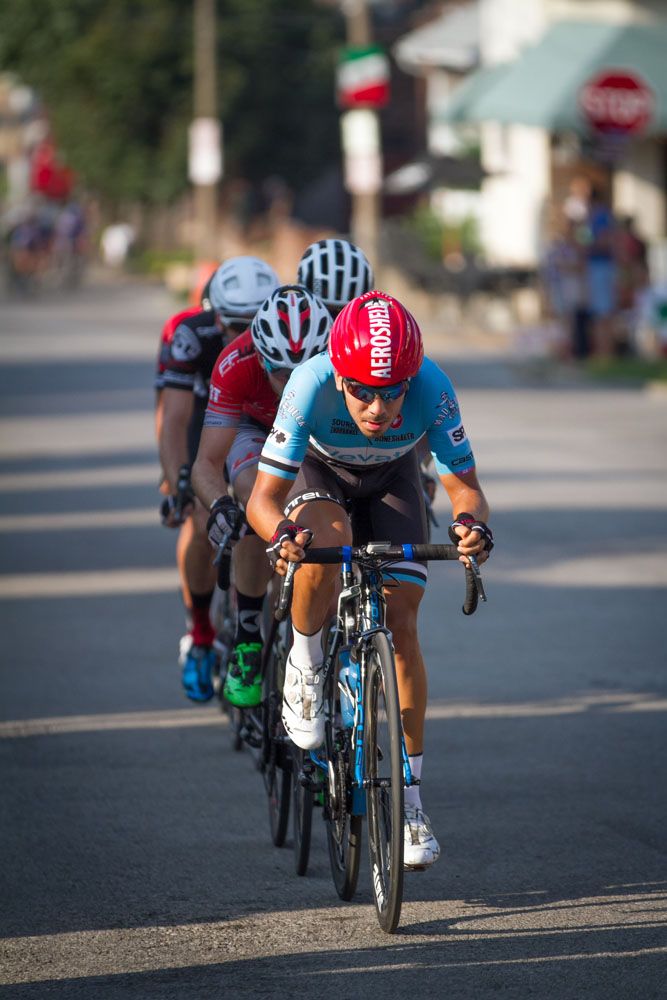 The break late in the race