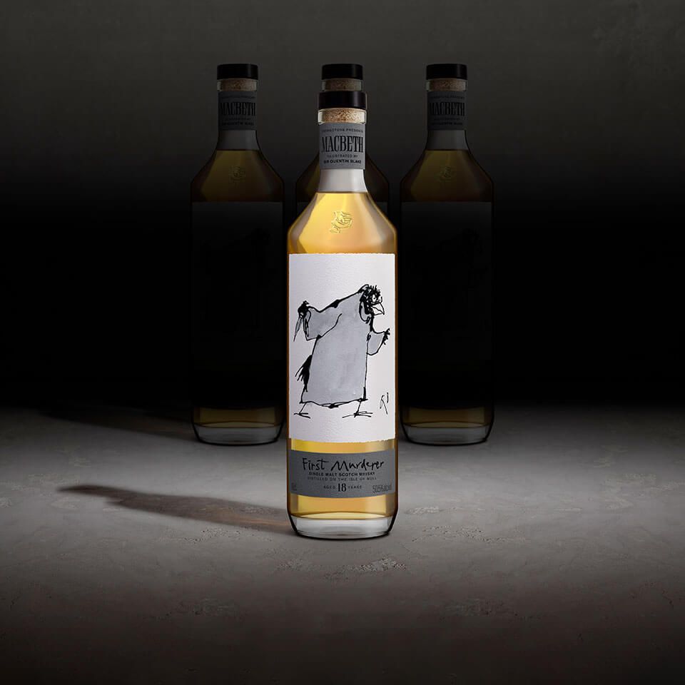 Macbeth whiskey series, illustrated by Quentin Blake