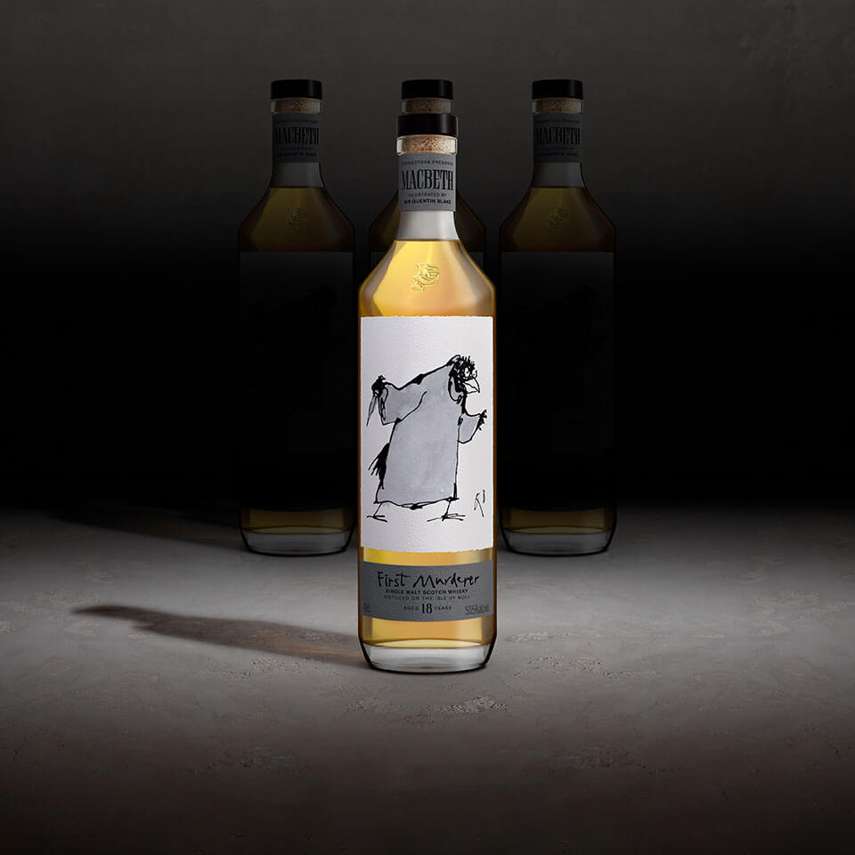 Macbeth whiskey series, illustrated by Quentin Blake