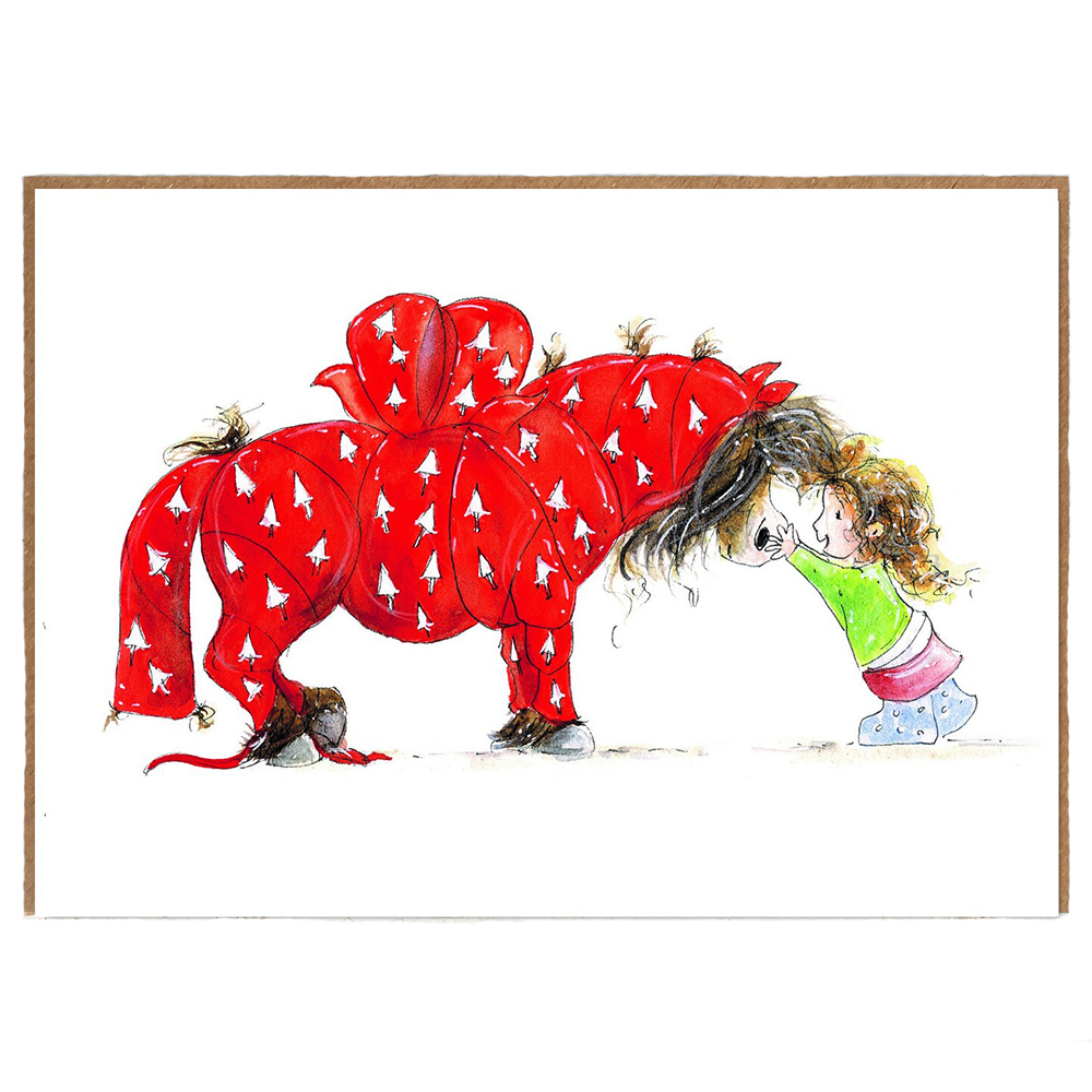 Wrapped Up - Pony Christmas Card