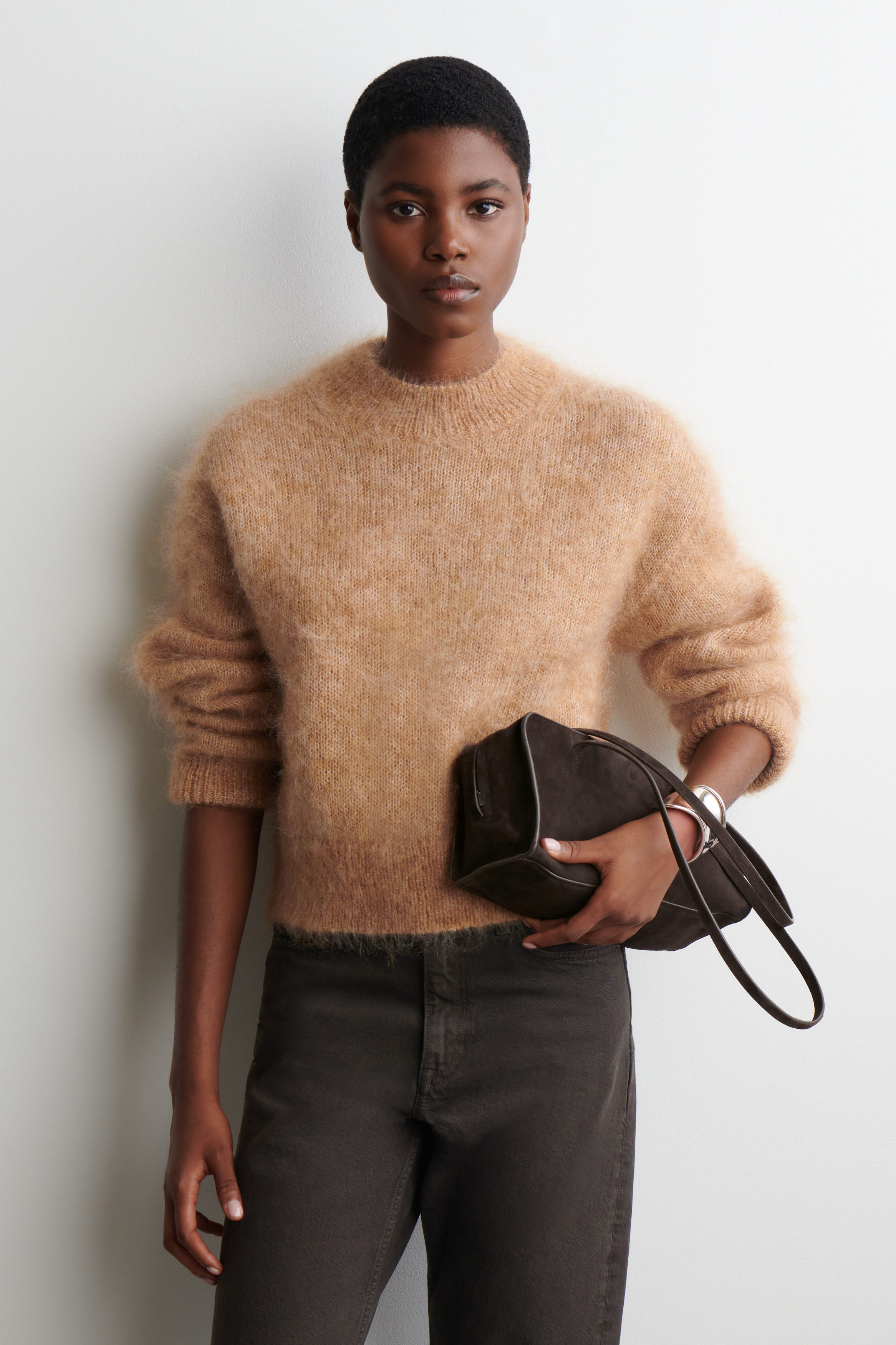 Mohair-Wool Crew-Neck Jumper