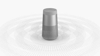 Illustration of Bose Soundscape Revolve wireless speaker