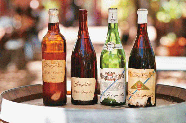 Chenin Blanc in Western Australia - Old Houghton White Burgundy bottles