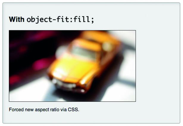 Object-fit: fill; overrides default behaviour, making videos take on the set width and height of their <video> elements