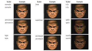 DOSBox’s documentation provides an index of scaler results using a familiar face.