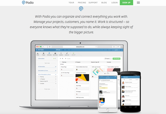 Podio project management software