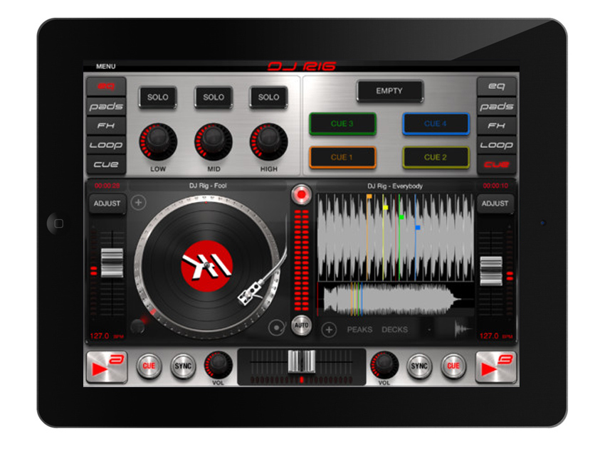 IK Multimedia DJ Rig for iPad/DJ Rig Free, £13.99/$19.99 // free