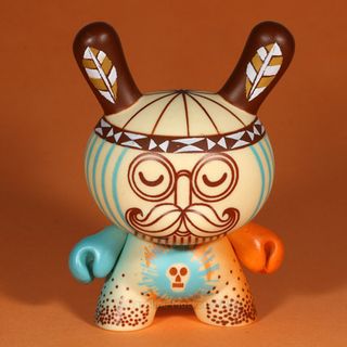 Artist and designer Steve Harrington created this cool tribal character for Kidrobot's 5th Dunny series