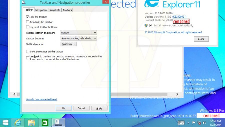 Windowmeter App Leaked Windows 8.1 update shows Metro apps dropped on the Desktop ...