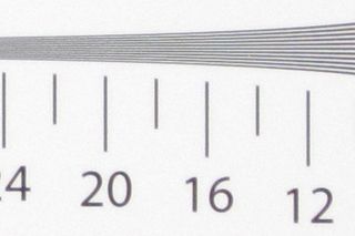 Resolution chart at iso 400