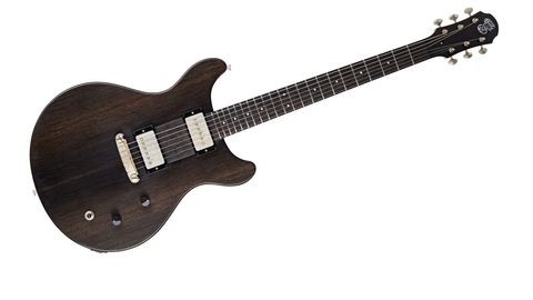The top, fingerboard and headstock facing are made of 7,000 year-old bog oak