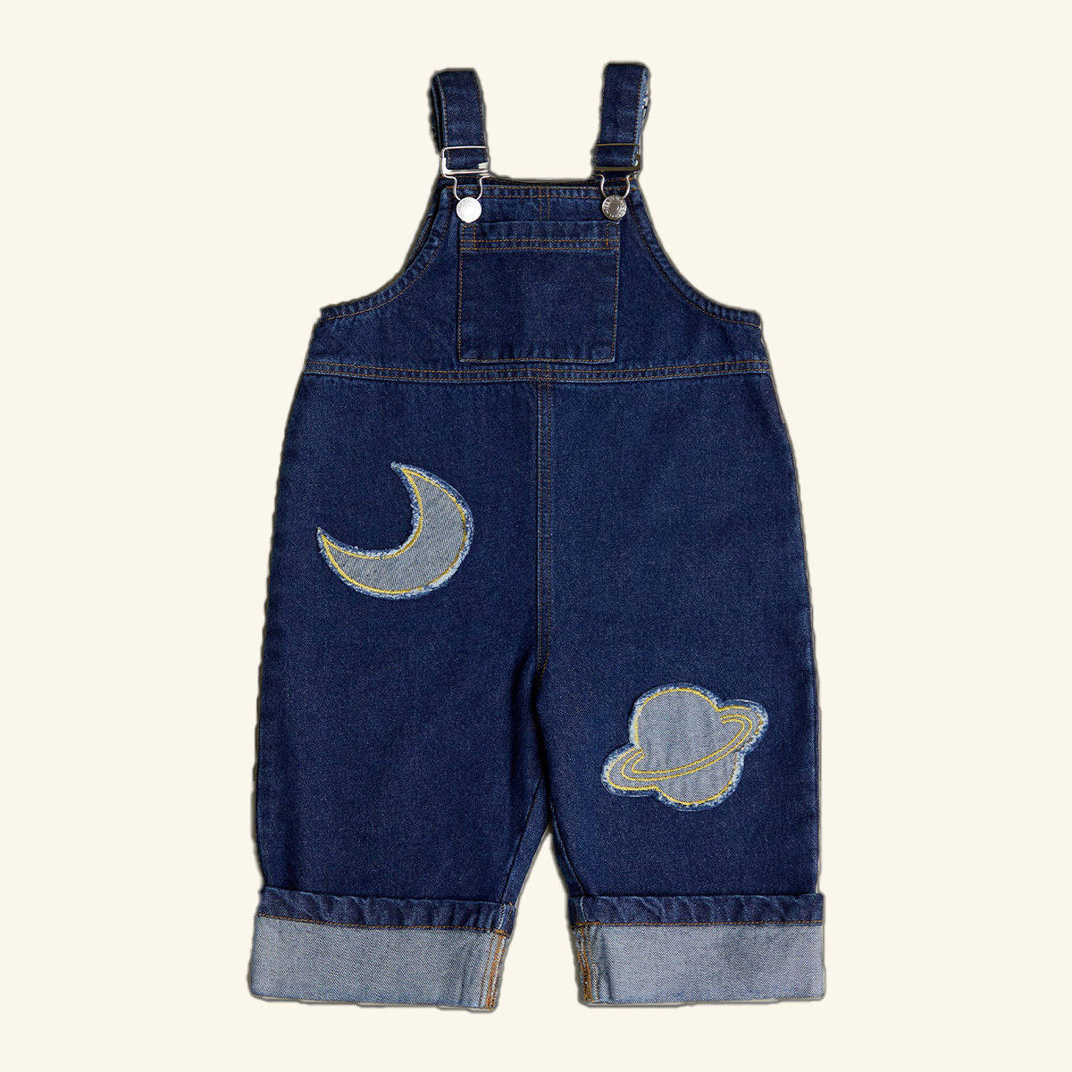 claude &amp;amp; co., Blythe Indigo Denim Patch Dungaree