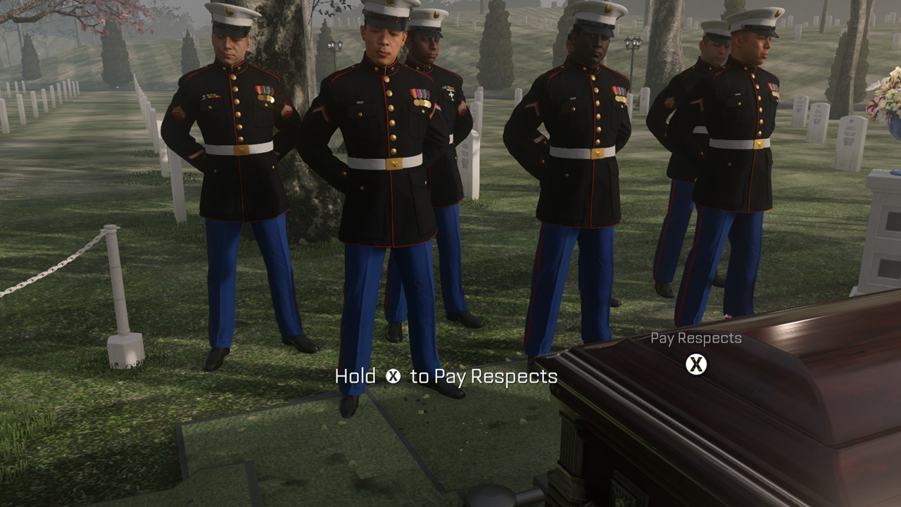 Paying respects (Call of Duty: Advanced Warfare)