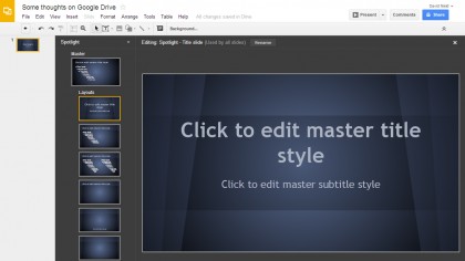 Theme slides