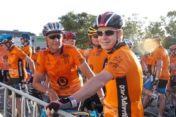 Riders looked relaxed