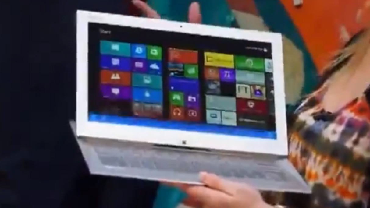 Sony&#039;s new Windows 8 Ultrabook slides in with lo-fi training video