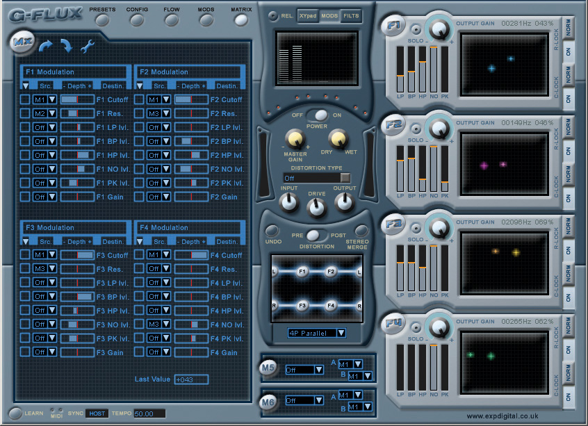 The Gflux interface.