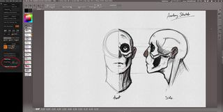 Sketch out your ideas with ZBrush's inbuilt drawing plug-in PaintStop