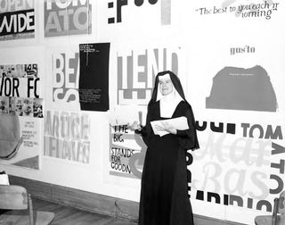 Sister Corita (pictured) was a printmaker, teacher, and social activist