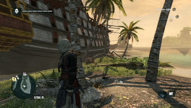 Black Flag Buried Treasure No. 4 location
